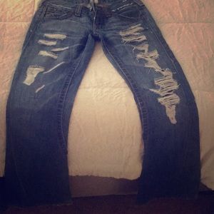 True Religion size 27 bell bottoms
